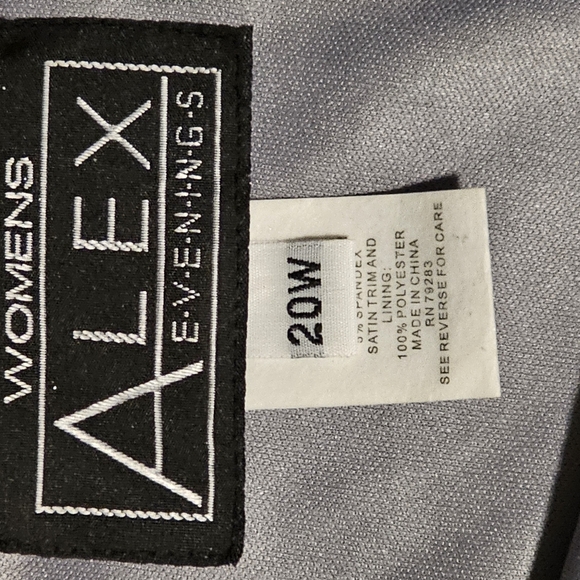 ALEX EVENINGS Women’s Size 20W Dress Evening Sequins Jersey Knit Stretch - Picture 4 of 6